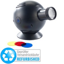 infactory LED-Uhrenprojektor mit 3 Farbfiltern (Versandrückläufer)