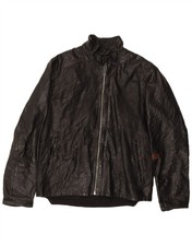 G-STAR Herren Lederjacke UK 46 3XL schwarz Leder SI23