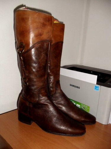 Klassische damen leder stiefel - klassische,