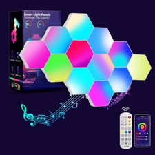 12X RGB LED Hexagon Panel