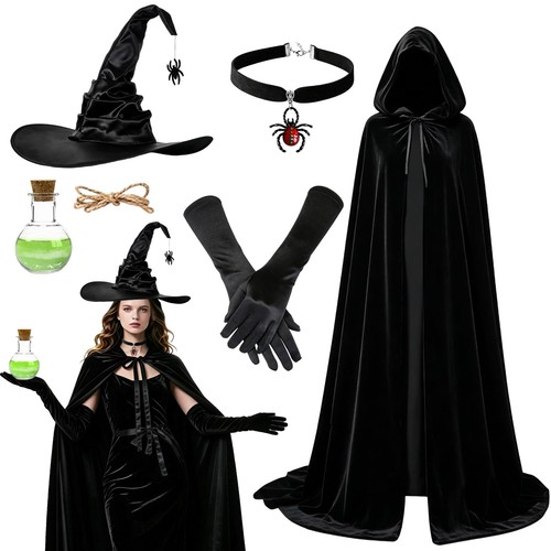 Hexenkostüm damen set - hexenkostüm,