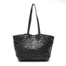 25. Prada Tasche butterweiches schwarzes Leder Shopper Schultertasche