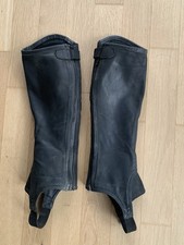 Horze Quinton Chaps Leder schwarz L