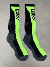 Fort Troff Socken lang Kniestrümpfe Tube Socks neongrün / grün 43-46 schwarz neu