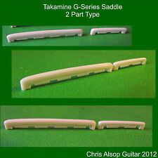 Takamine 2-teiliger Gitarrensattel der G-Serie in Knochen. Geschnitzt & Präzisionsgefertigt. PS011