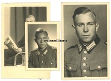 3x Orig. Foto AK Portrait Polizei Soldat des Polizei-Schützen-Regiment 2