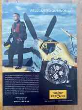 Breitling Chronomat Airborne Chronograph Original 2014 Watch Ad Werbung