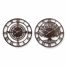 Metall Wanduhr Ø26 cm