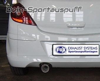 Fox komplettanlage kat opel - ab,