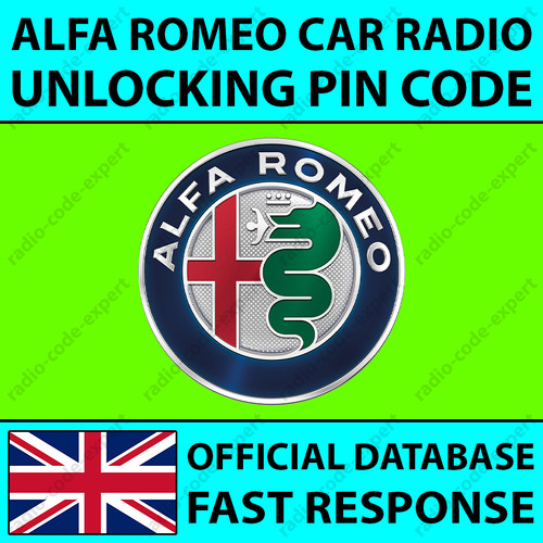 Alfa romeo radio entsperrpin - alfa,