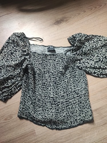 Top bluse gesmoktes - top,