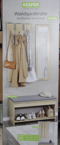 Kesper wandgarderobe mit - wandgarderobe,
