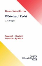 Wörterbuch Recht: Spanisch -