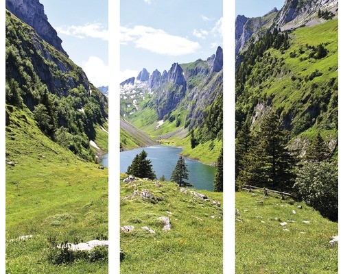 Glasbild mountain idyll - idyll, l