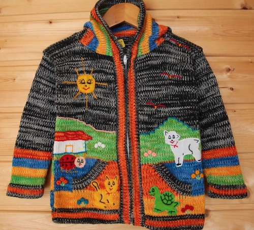 Kinder strickjacke grau - kinder,