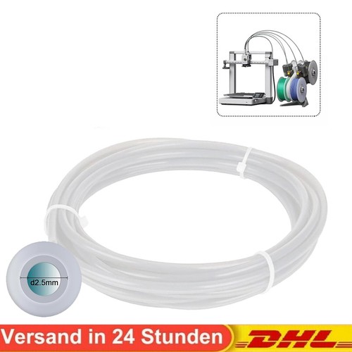 Ptfe tube 5mm x - id, 2,5mm