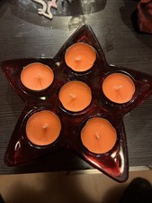 Teelichthalter Glasstern