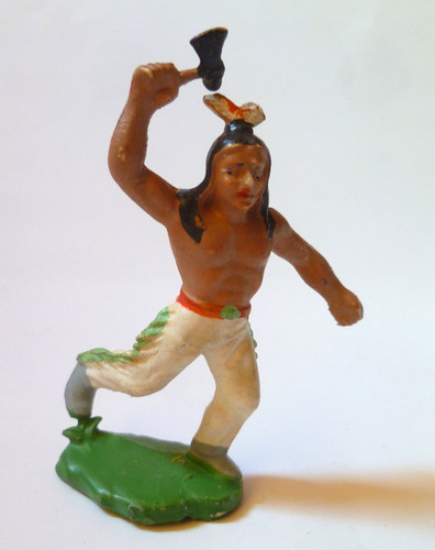 Indianer alt ddr hartgummi - indianer,