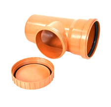 KG Rohr Revisionsöffnung Schraubdeckel DN160/150  Reinigungsklappe Abwasser