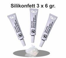 Silikonfett 3x6 gr für Kaffeevollautomaten Brühgruppe Dichtung Lebensmittelecht