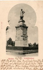 1902 Foto AK Litho Kunst Geschichte Polen Stettin Ernst Moritz Arndt Denkmal
