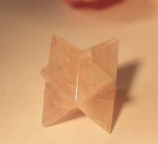 Merkaba Rosenquarz Stern Groß