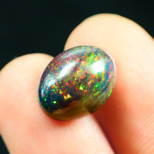14x10mm schwarz opal edelstein - schwarz,
