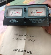 CB Funk SWR Power Meter 10 / 100 W   SWR 2461 Top mit OVP