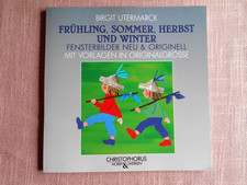 Fensterbilder Frühling Sommer Herbst und Winter mit Vorlagen