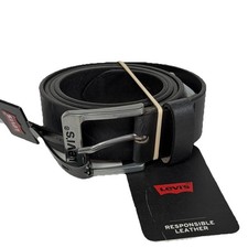 Levi’s Free Gürtel Schwarz Leder Herren Größe 38” 95 cm Neu