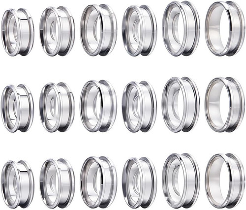 Edelstahl ringrohlinge set - ringrohlinge, 6
