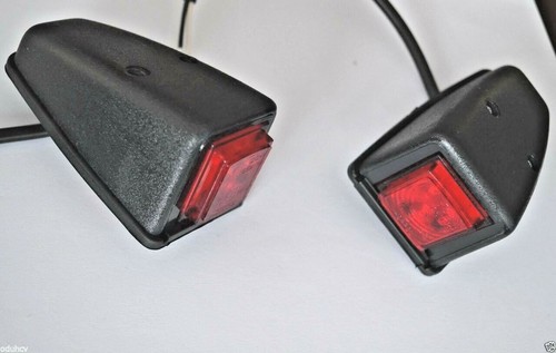 Rote led umrissleuchten - 2x,
