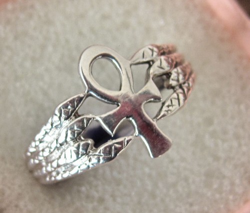 ägyptischer ankh ring - ankh,