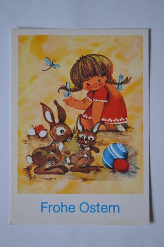 Ddr künstlerkarte osterkarte - künstlerkarte,