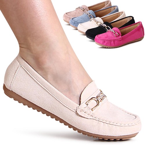 Damen velours mokassins - damen,