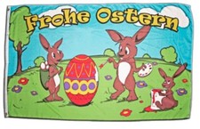 Fahne frohe ostern - frohe,