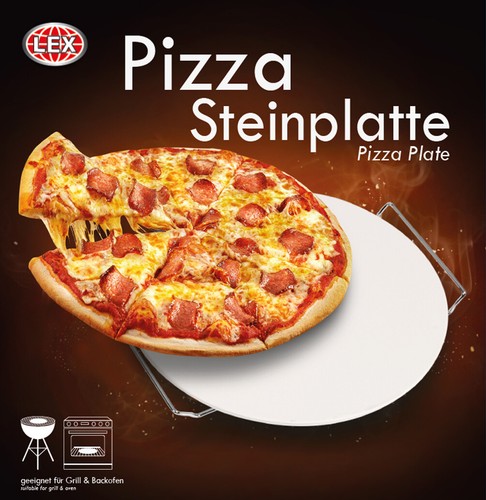 Pizzastein mit tragegriff - pizzastein,