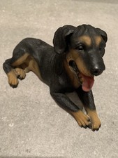 Rottweiler Figur Kunststein ? Polyresin ? ca. 15 x 9,5 cm Hund Sammler