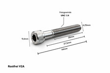 Schraube Mutter UNC 1/4