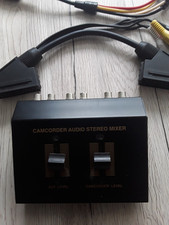 Camcorder audio stereo mixer
