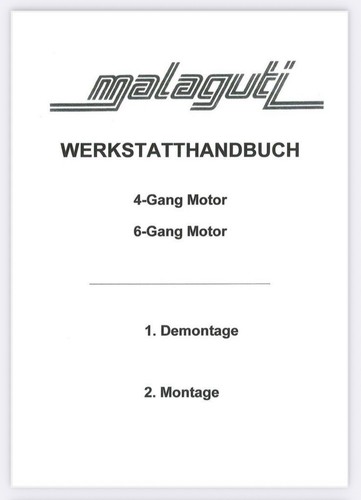 Malaguti werkstatthandbuch 6 - werkstatthandbuch, 4/6