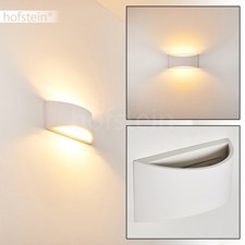 Gips Wand Lampen bemalbare Wohn Schlaf Zimmer Leuchten Flur Dielen Beleuchtung