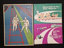 10 alte DB UVV DIN A2 Plakate