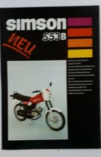 Simson ORIGINAL S 53 B Prospekt IFA mobile Suhl Leichtkraftrad MOKICK A4