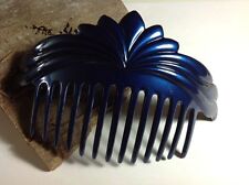 Einsteckkamm Steckkamm GROSS 15 cm WÄHLBAR Blau perlmutt schwarz