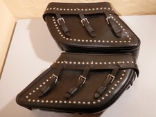 OEM original Harley Road King Satteltaschen Leder Packtaschen Saddlebags Rivetes