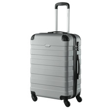 Hartschalenkoffer Essential XXL Silber Koffer Urlaub Reisen Tasche "ca. 50 x 31