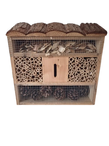 Insektenhotel mit rinde - insektenhotel,