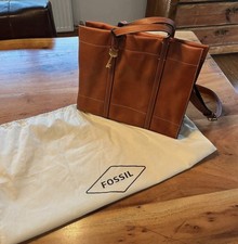 Moderne Fossil Tasche Leder Braun mit Staubbeutel