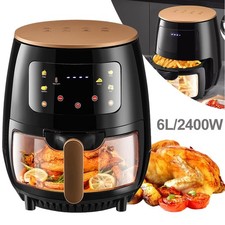 Luftfritteuse 6L Digital Küchenofen 2400W Ölfrei Fettarm Gesund Braten Herd